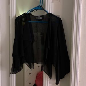 Sheer Black Alex Evenings Coverup from Macy’s